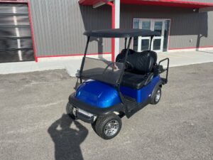 2015 Club Car Precedent 48V Electric 4 Passenger Metallic Blue Pearl For Sale